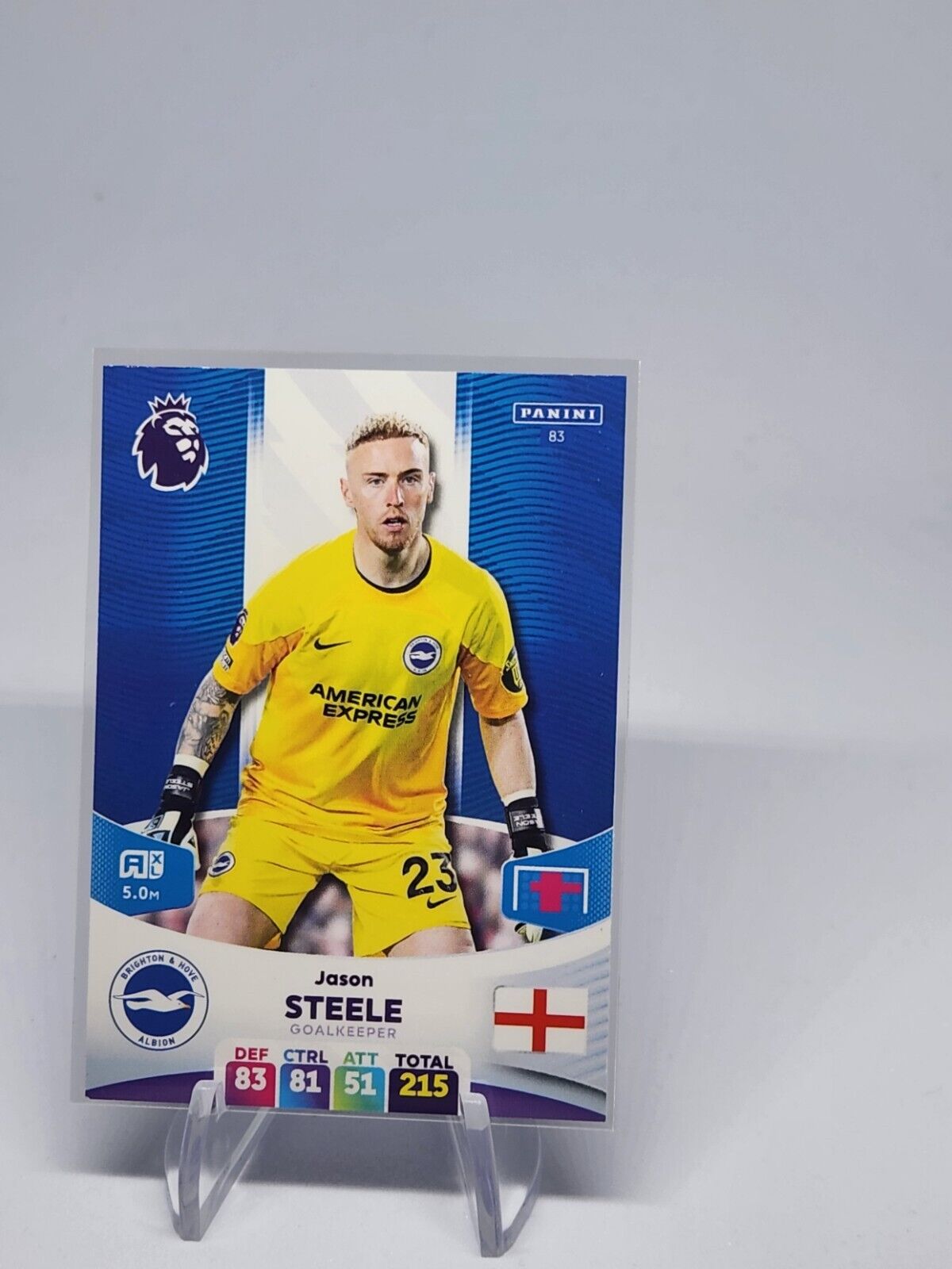 2023-24 Panini Adrenalyn Premier League Singles #83 Jason steele excellent